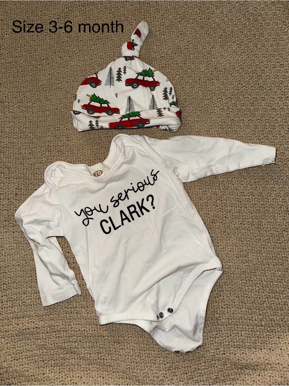 2 Christmas baby boy outfits bundle